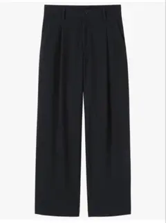 未使用　パンツ婦人 縦横ストレッチ起毛 タックワイドパンツレディース