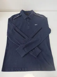 Louis Castel ルイカステル 長袖ポロシャツ ネイビー 100 ゴルフ