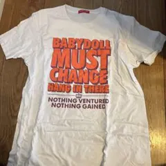 BABY DOLL プリント Tシャツ L