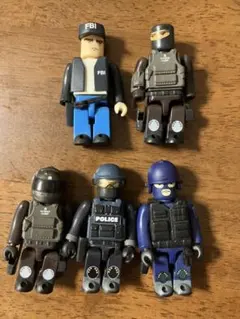ジャンク　キューブリック　特殊部隊セット　SAS FBI・警察フィギュア
