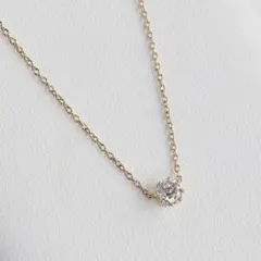 K18 AHKAH ソルティアラウンド ダイヤモンド 0.15ct ネックレス