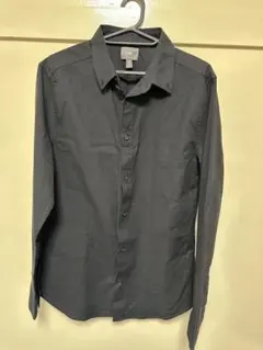 H&M ブラック 長袖シャツ M マッスルフィット