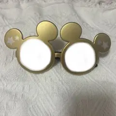 ミッキーマウス型 ゴールド サングラス