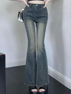 フレアデニムパンツ ブーツカット ジーンズM