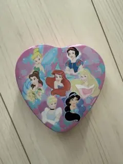 ディズニープリンセス ハート型缶 指輪セット