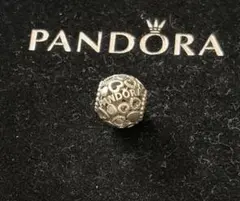 pandora パンドラブレスレットシルバーチャーム　pandoraロゴハート