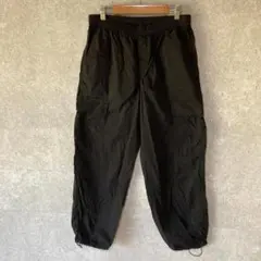 【UNIQLO】ユニクロ（M）イージーカーゴパンツ＊ポケット＊ウエスト紐＊黒