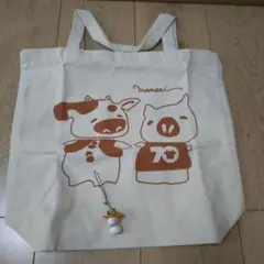 肉の万世　トートバッグ＆キーホルダーのセット