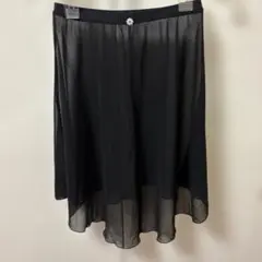 【極美品】デラロミラノ　ジョーゼットプルオンスカート 黒　Mサイズ　SOGNO