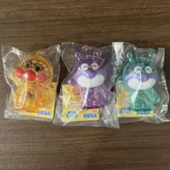 【新品】それいけ！アンパンマン　シャカシャカクリアキーホルダー 3点セット