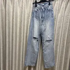 MOUSSY ダメージデニムパンツ