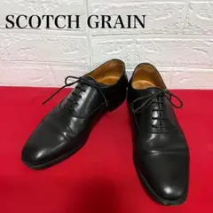 良品✨スコッチグレイン ストレートチップ 25.5cm 外羽根 メダリオン