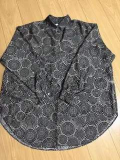 ＜6(ROKU)＞NYLON SILK ROUND PRINT SHIRT