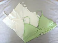 souple luz ブラトップ&ストラップキャミソールセット