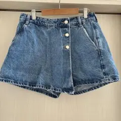 ZARA ショートデニムパンツスカート