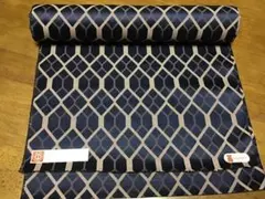 正絹　反物　紺色