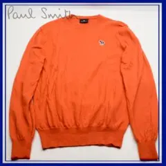 PS Paul Smith　ポールスミス　ニット　オレンジ　薄手　ワンポイント