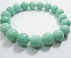 希少、最上級品、国石、綺麗色)糸魚川翡翠ブレスレット、13mm☆現品
