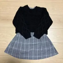 【petit main】セーターとワンピースセット（110㎝）