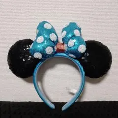 スパンコールカチューシャ　ディズニー　ミニー