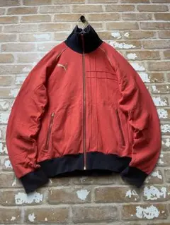 00s PUMA プーマ　トラックジャケット　ジャージ　赤　y2k 刺繍　古着