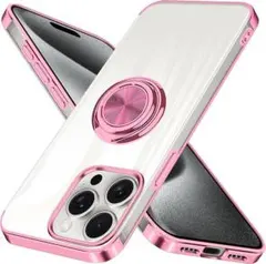 【♥値下げ♥】iPhone15Pro リング クリアカバー スマホケース