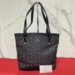✨未使用級✨ COACH コーチ シグネチャー トートバッグ キャンバス 黒