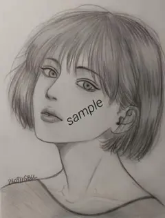 No.64（ペン画・ドローイング・手描きイラスト・絵画・人物画・原画