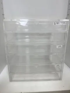 ①無印良品 重なるアクリルケース2段引出 セット、