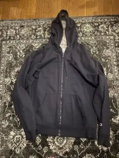 Champion AUTHENTIC ジップパーカー ネイビー L相当 オールド