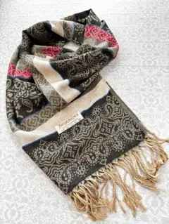 新品未使用　パシュミナストール　カシミア100％　フェアアイル柄