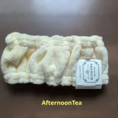 未使用　Afternoon Tea PREMIUM ヘアバンド クリームイエローのサムネイル