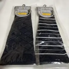 ジャヴィ　綿混着圧ハイソックス　２足セット