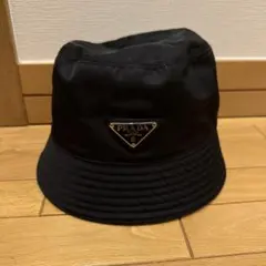 鑑定済・正規品］貴重XL PRADA ブラック バケットハット - メルカリ