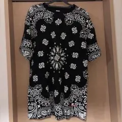 L ペイズリー 22 supreme シュプリーム Hanes ヘインズ 黒