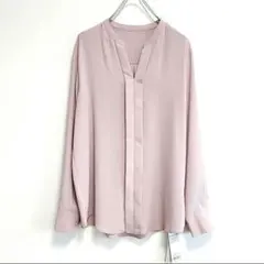 DEPAREILLE デパリエ コットン ヨーク切替 ロングシャツ 38 ピンク 