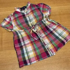 ラルフローレン Ralph Lauren 半袖チェックブラウス