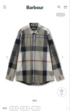 barbour Harris タータンチェック ボタンダウン シャツのサムネイル