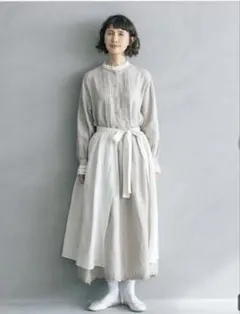 タグ付き未使用　Samansa Mos2 ×KAZUMI リネンスカート