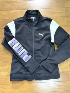 PUMA ジャージ　上のみ　黒/白　サイズ140
