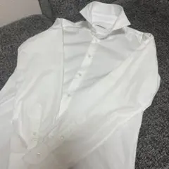 美品　ナラカミーチェ　NARACAMICIE 白シャツ　ストレッチ　Mのサムネイル