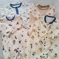 ベビー　ロンパース　60～70cm　4点セット　恐竜　くま　動物