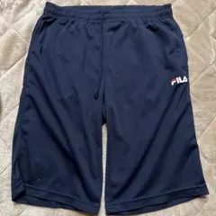 FILA ネイビー ハーフパンツ L