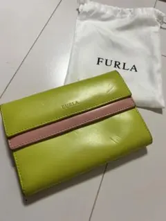 FULRA フルラ　財布　黄緑　ピンク