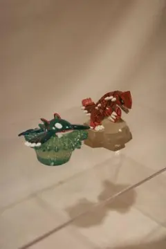 ポケモン モンコレ カイオーガ グラードンクリア 台座付きTOMY初期AG レア