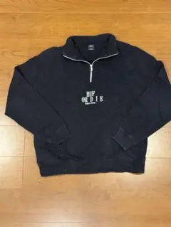 HUF ハーフジップ スウェット ブラック　Lサイズ