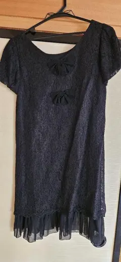 レース ブラック ワンピース サイズ7