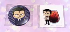 名探偵コナン コナンカフェ 缶バッジ ミニアクスタ 毛利小五郎 セット