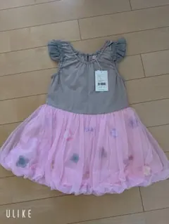 パンパンチュチュ お花とリボンのバルーンワンピ 120のサムネイル