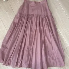 COHINAピンク フレアスカート short-XS